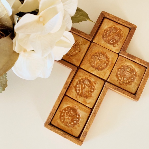 Other - Hanging Mexican Tile Cross